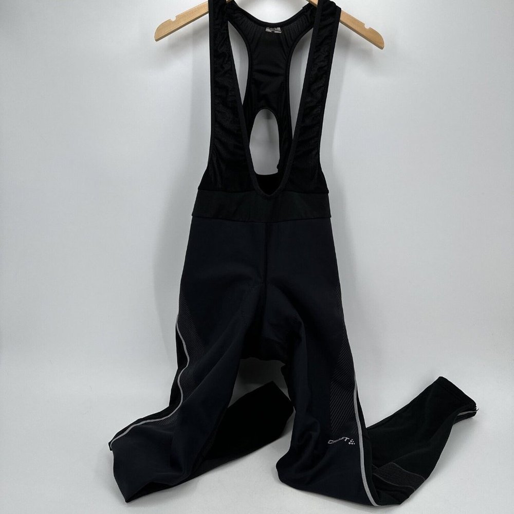 Craft Men's Cycling Bib Pants Tights C2 Pad Black Size XL Biking Ventair Wind